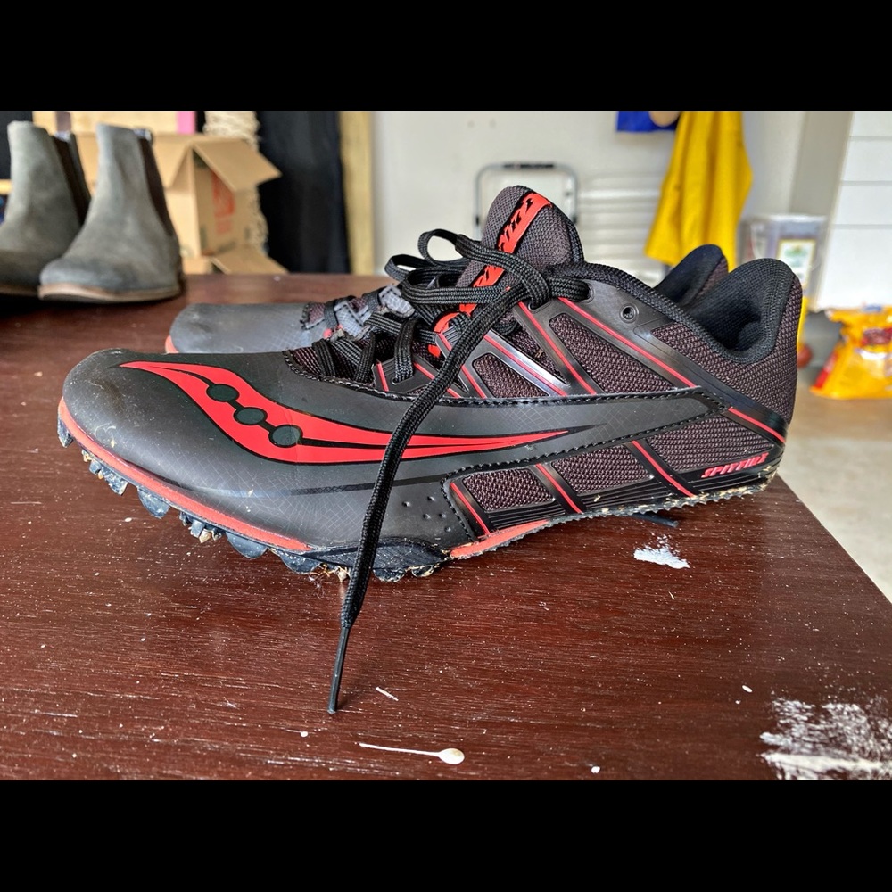 Saucony Spitfire Mens Spiked Track/Running Shoes